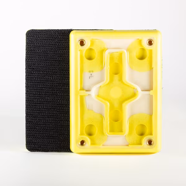 Uneeda Ekasand Backup Pad 3" x 4" Hook Face Straight Edge