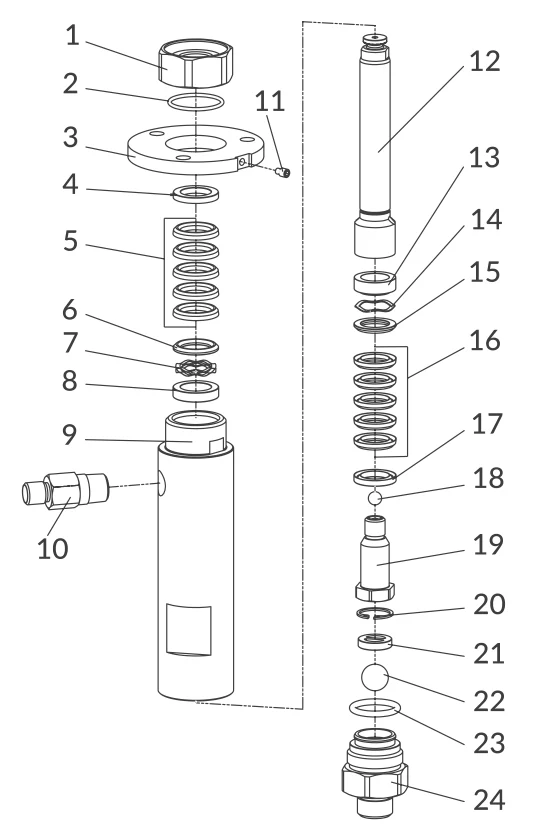 Anest Iwata Fluid Pump Maintenance Kit for ICON M233N (7964)